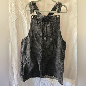 Black Denim Overalls